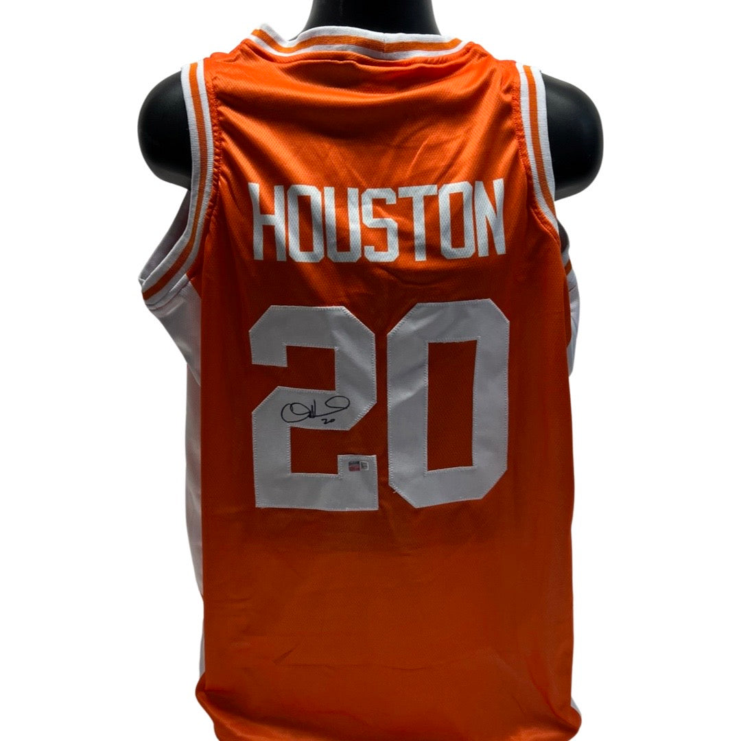 Allan Houston Autographed Tennessee Volunteers Orange Jersey Steiner CX