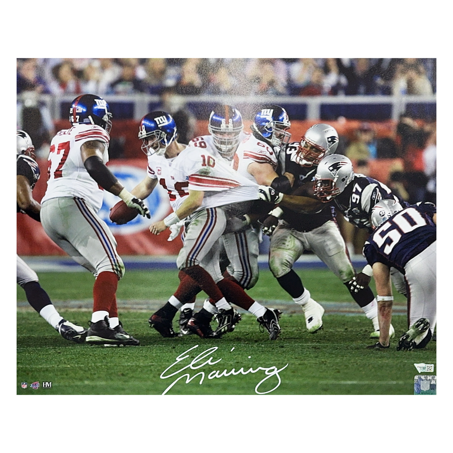 Eli Manning Autographed New York Giants Great Escape 16x20 Fanatics