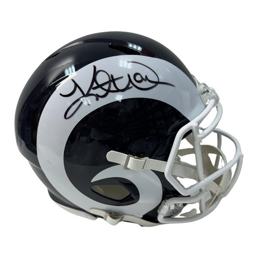 Kurt Warner Autographed St Louis Rams Speed Authentic Helmet Beckett