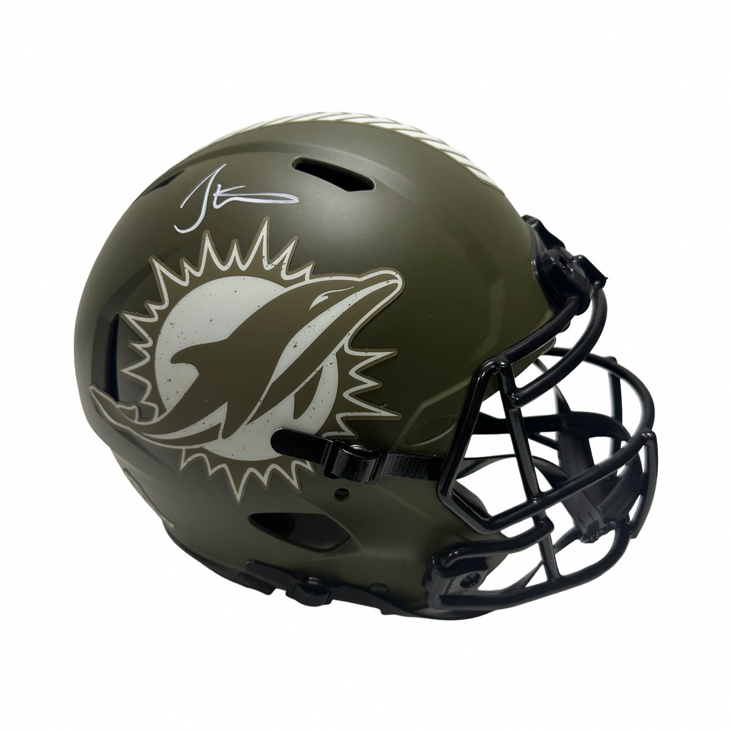 Tyreek Hill Autographed Salute to the Service Full Size Authentic Helmet Beckett BAS