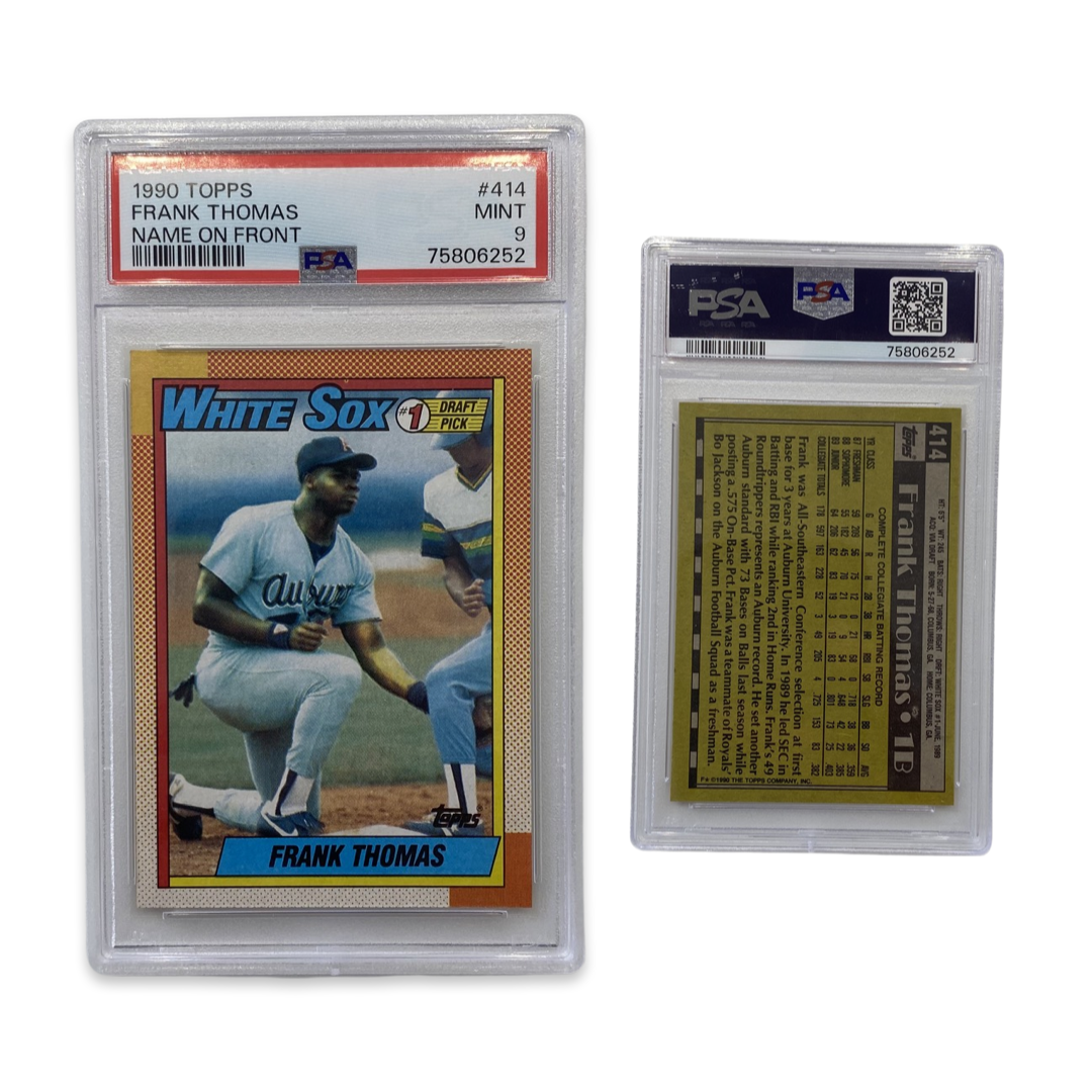 1990 Frank Thomas Topps #1 Draft Pick #414 PSA MINT 9
