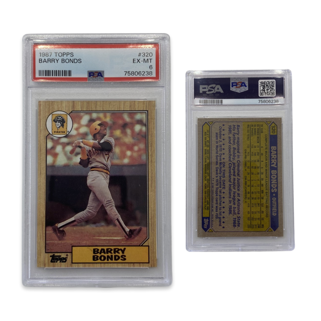 1987 Barry Bonds Topps #320 PSA EX-MT 6