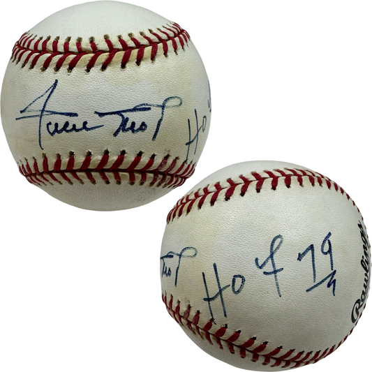 Willie Mays Autographed San Francisco Giants Official National League Baseball “HOF 79” Inscription JSA