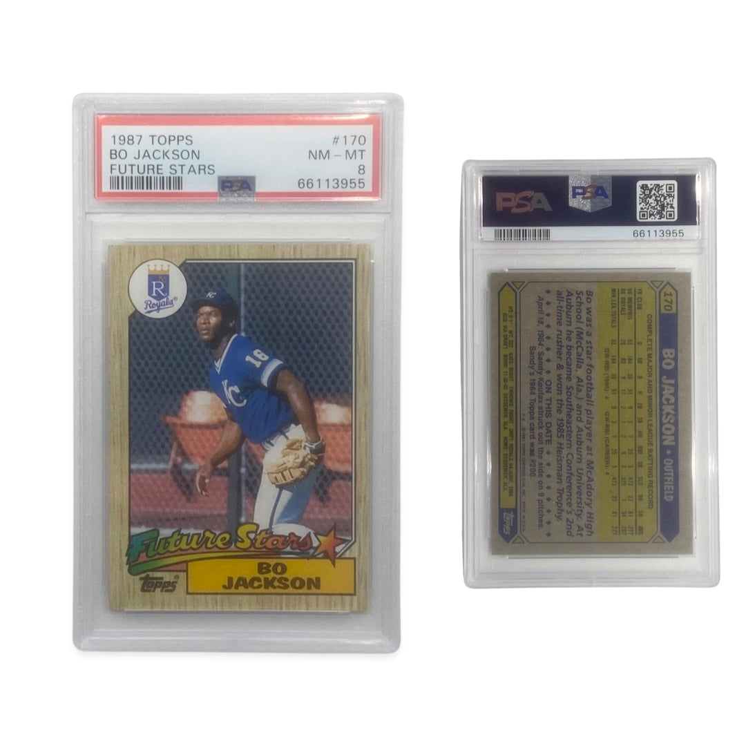 1987 Bo Jackson Topps Futures Stars #170 PSA NM-MT 8