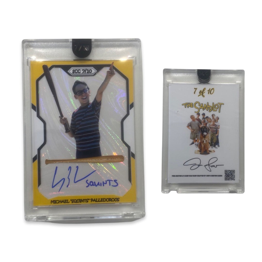 Chauncey "Squints" Leopardi The Sandlot Autographed Card
