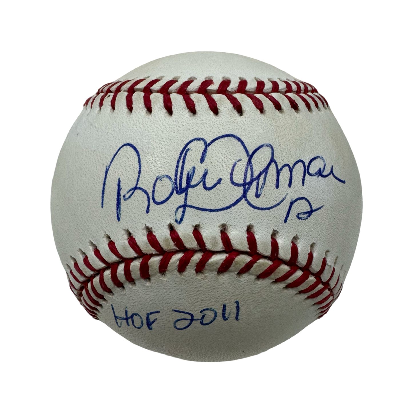Roberto Alomar Autographed Official American League Baseball HOF 2011 Inscription JSA