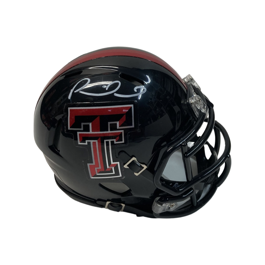 Patrick Mahomes Autographed Texas Tech Red Raiders Mini Helmet JSA
