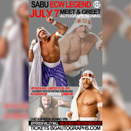 Sabu Meet & Greet @ Jefferson Valley Mall - July 7th