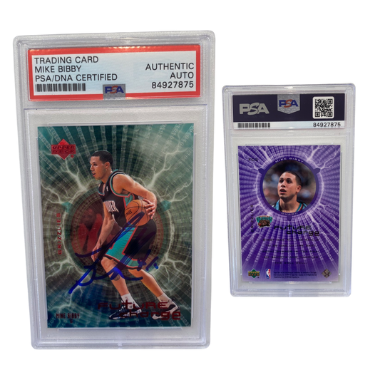 1999-2000 Mike Bibby Upper Deck Future Charge Rookie Card #2 Autographed PSA Auto Authentic
