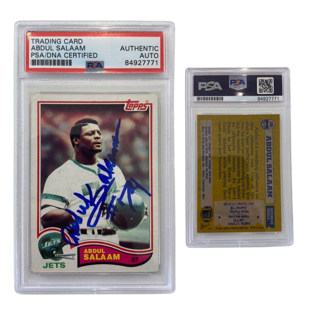 1982 Abdul Salaam Topps #180 Autographed PSA Auto Authentic