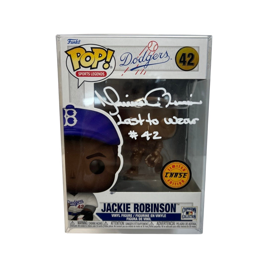 Mariano Rivera Autographed Jackie Robinson Gold Edition Funko Pop Last to Wear #42 Inscription White Ink Steiner CX