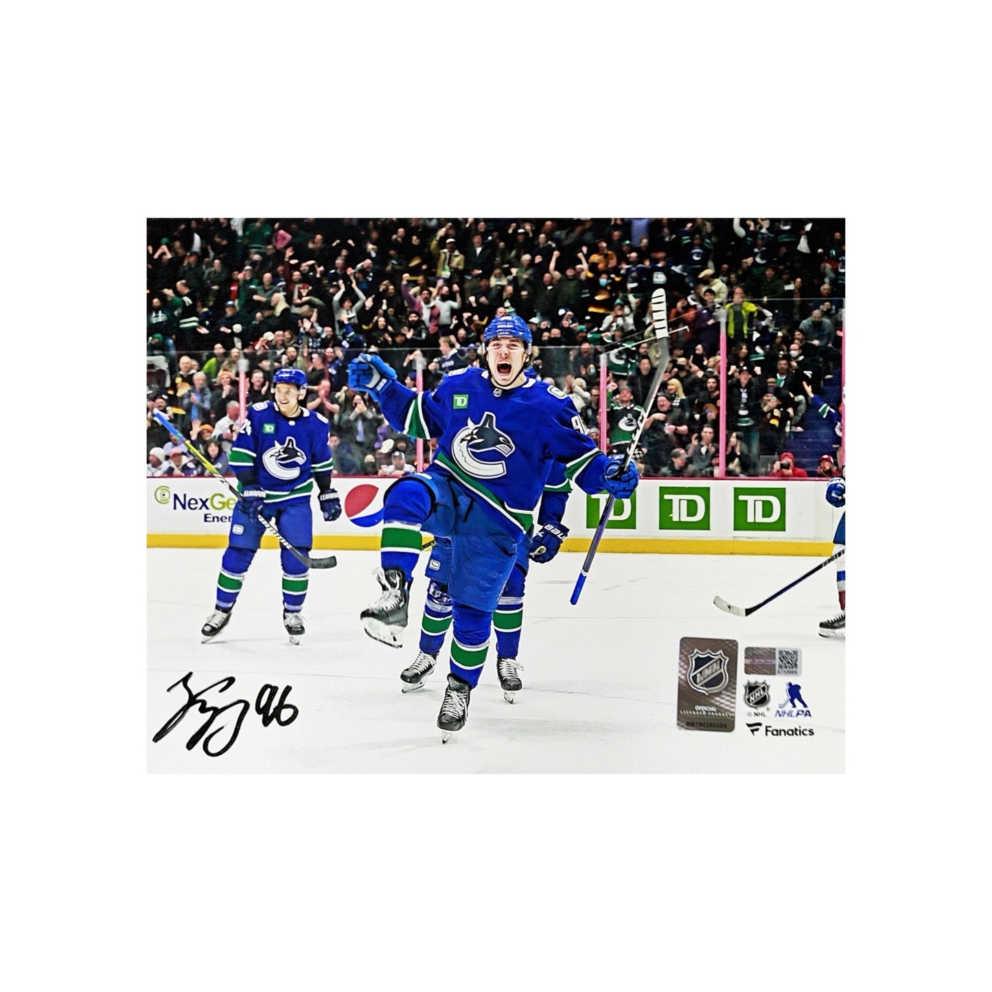 Andrei Kuzmenko Autographed Vancouver Canucks 8x10 Steiner CX