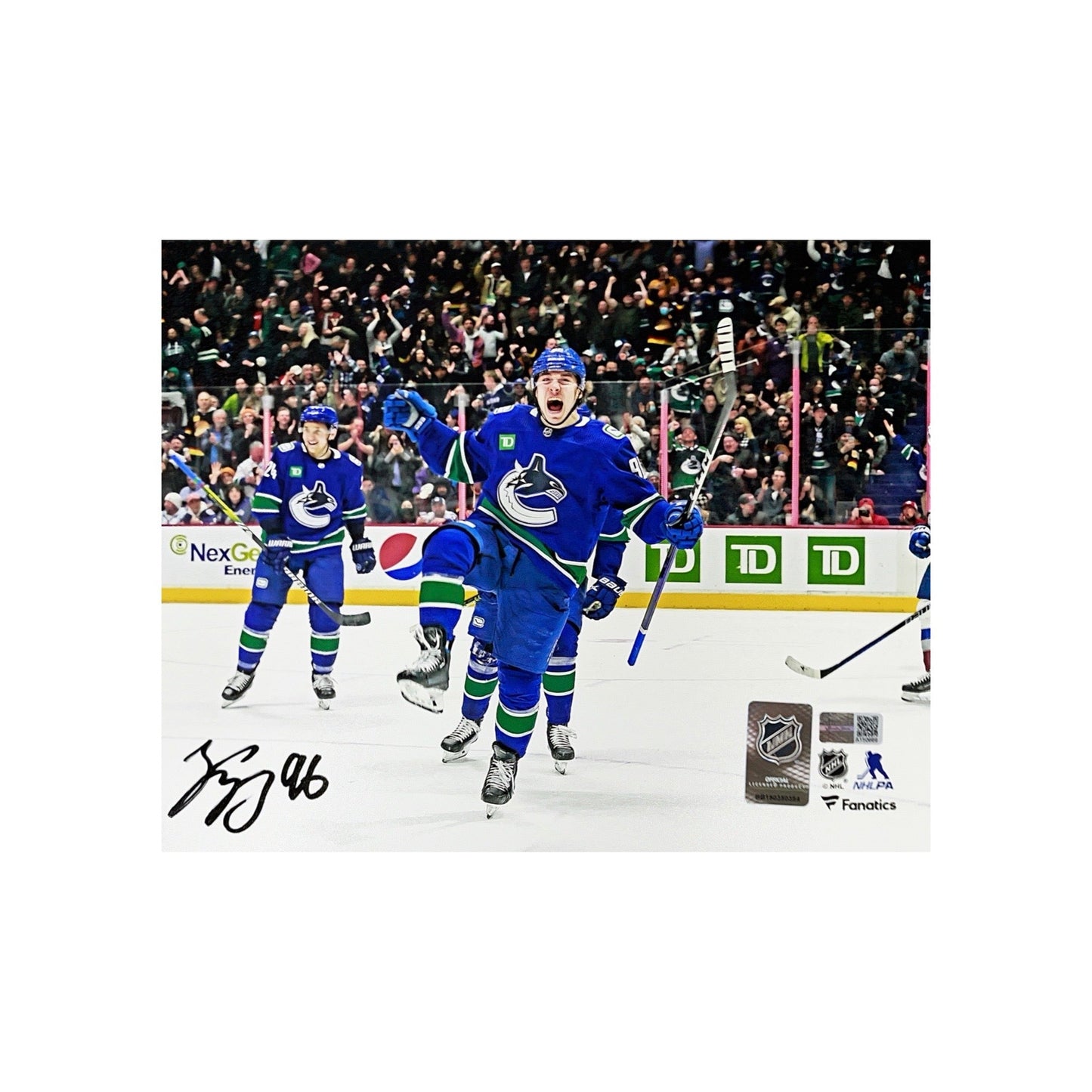 Andrei Kuzmenko Autographed Vancouver Canucks 8x10 Steiner CX