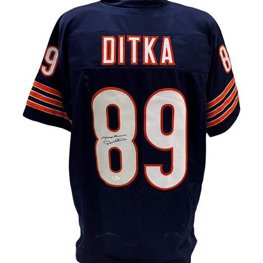 Mike Ditka Autographed Chicago Bears Blue Jersey Beckett