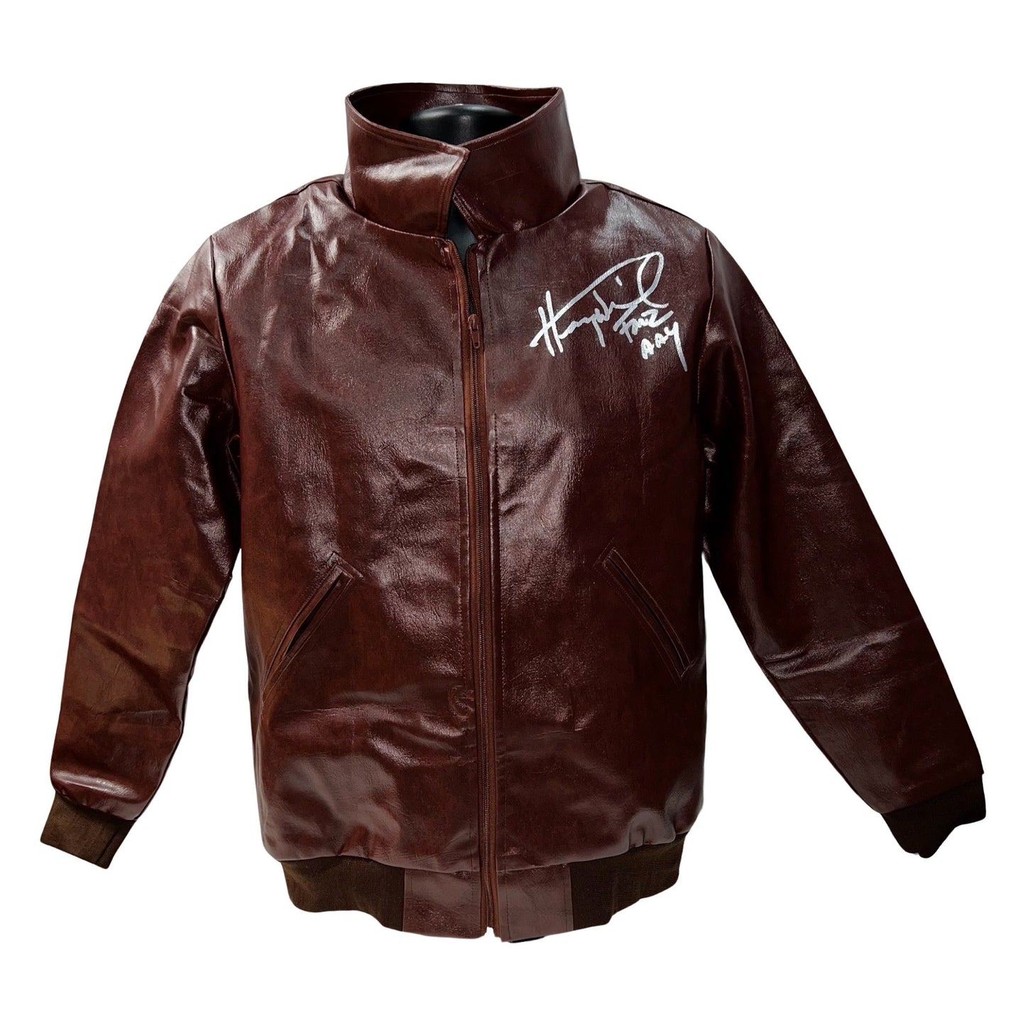 Henry Winkler Autographed Happy Days Leather Jacket "Fonz, Aay" Inscriptions Steiner CX
