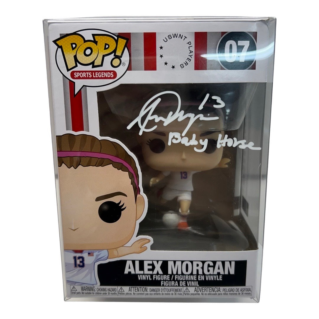 Alex Morgan Autographed USA Soccer Funko Pop Baby Horse Inscription Steiner CX