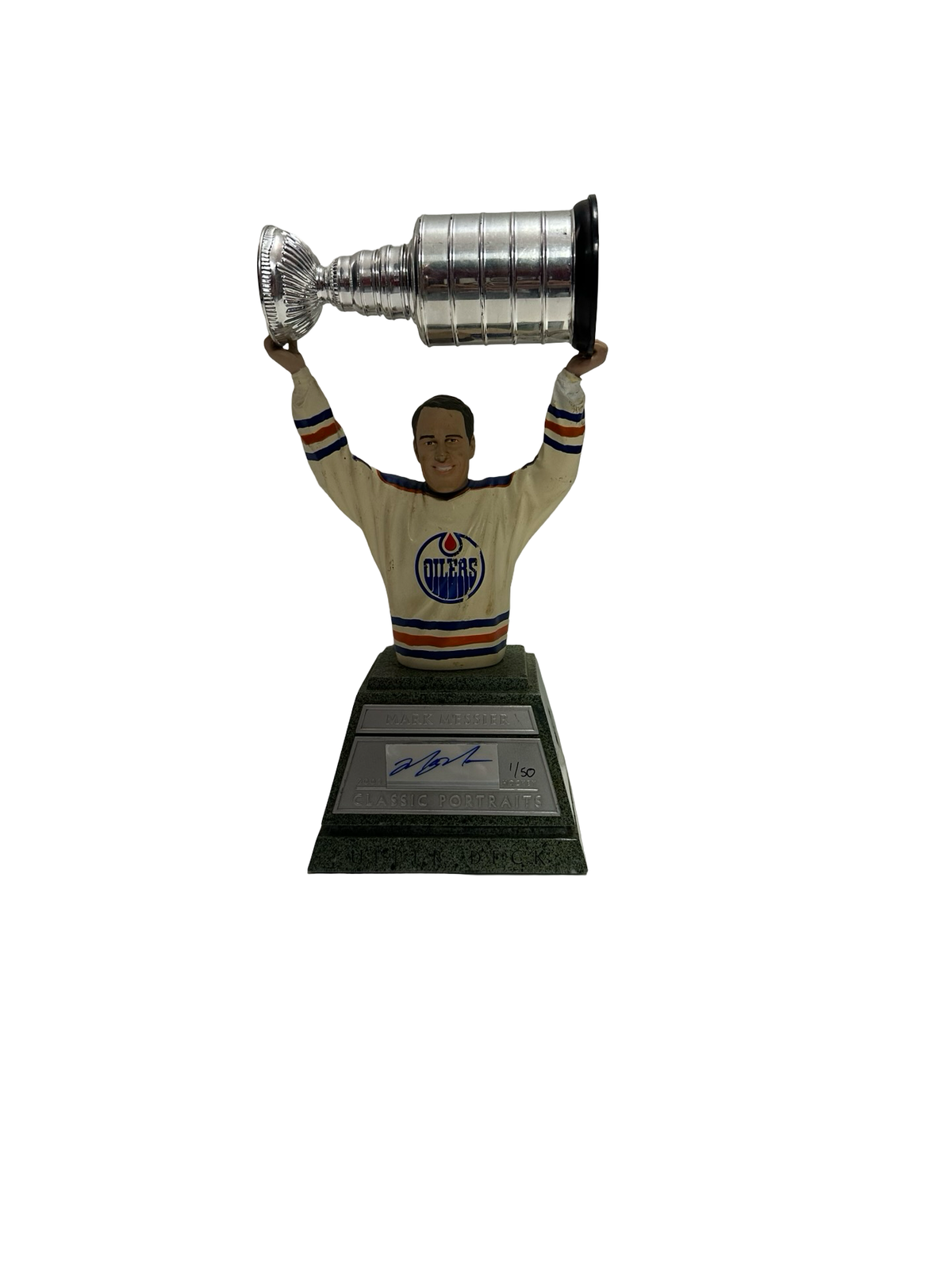Mark Messier Autographed Houston Oilers Stanley Cup Trophy JSA