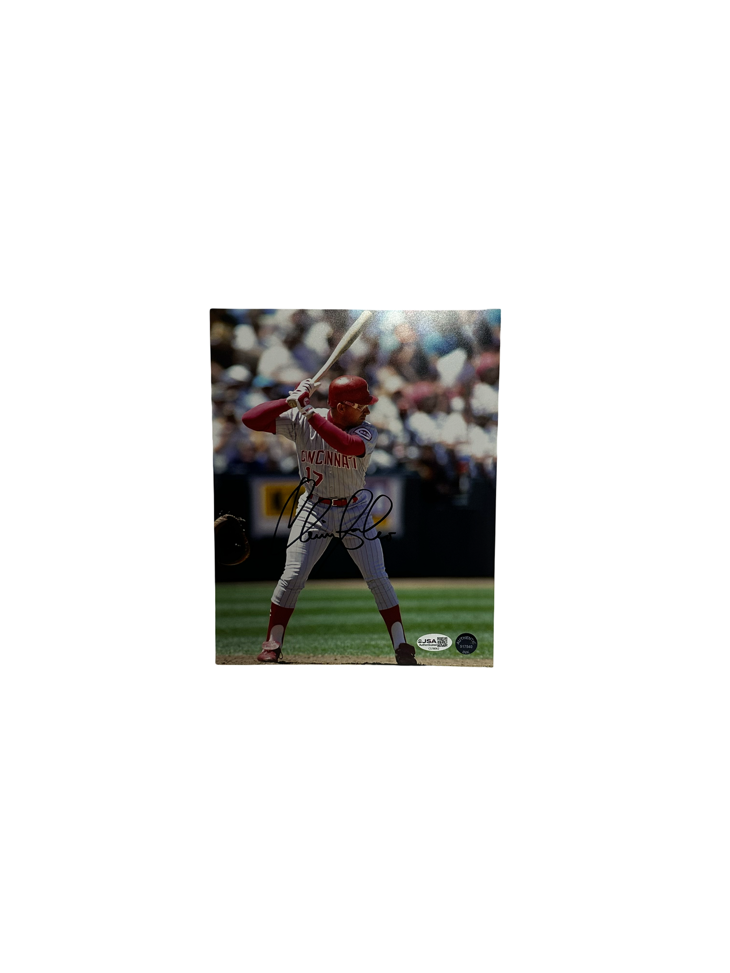 Chris Sabo Autographed Cincinnati Reds 8x10 JSA