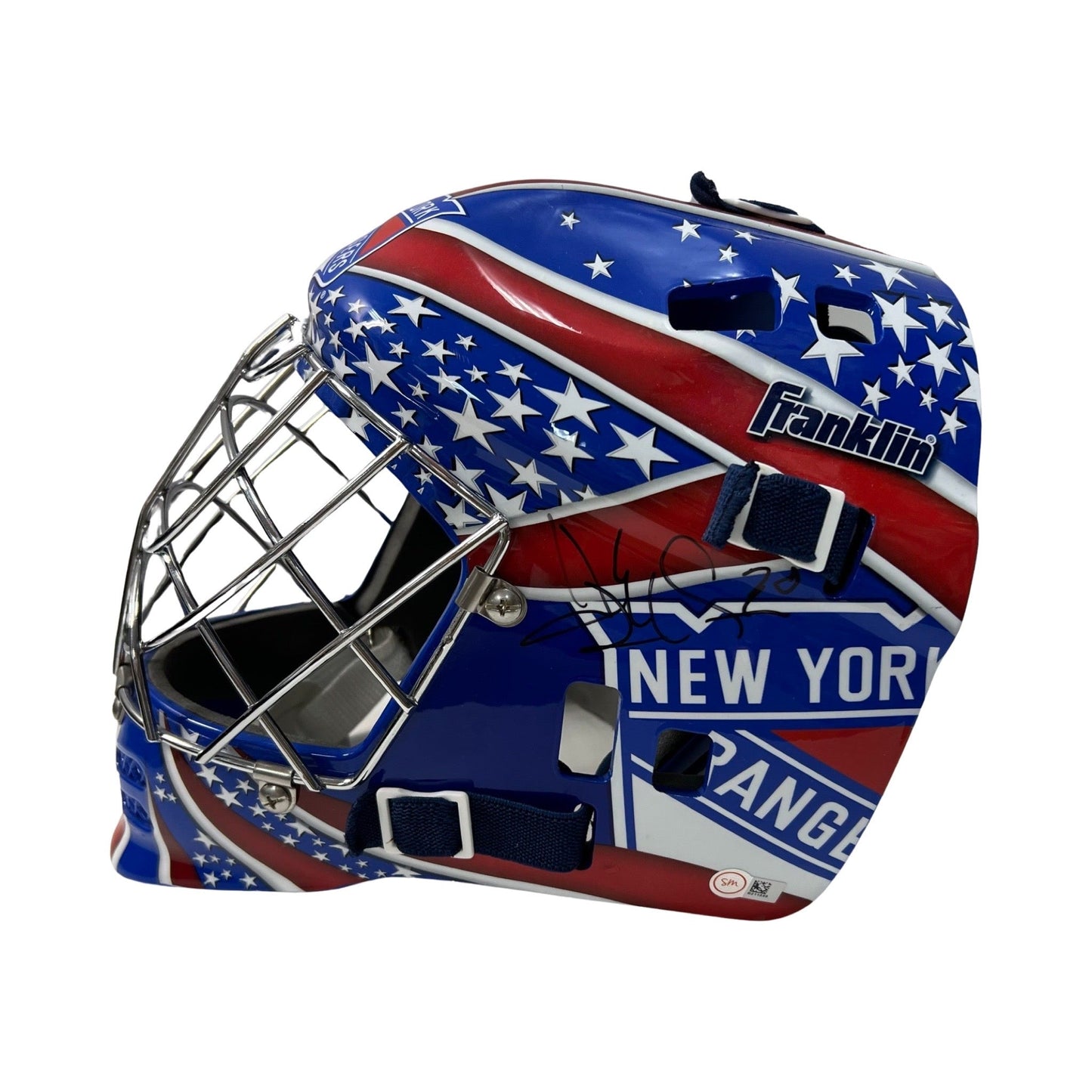 Henrik Lundqvist Autographed New York Rangers Goalie Mask Sports Memorabilia COA