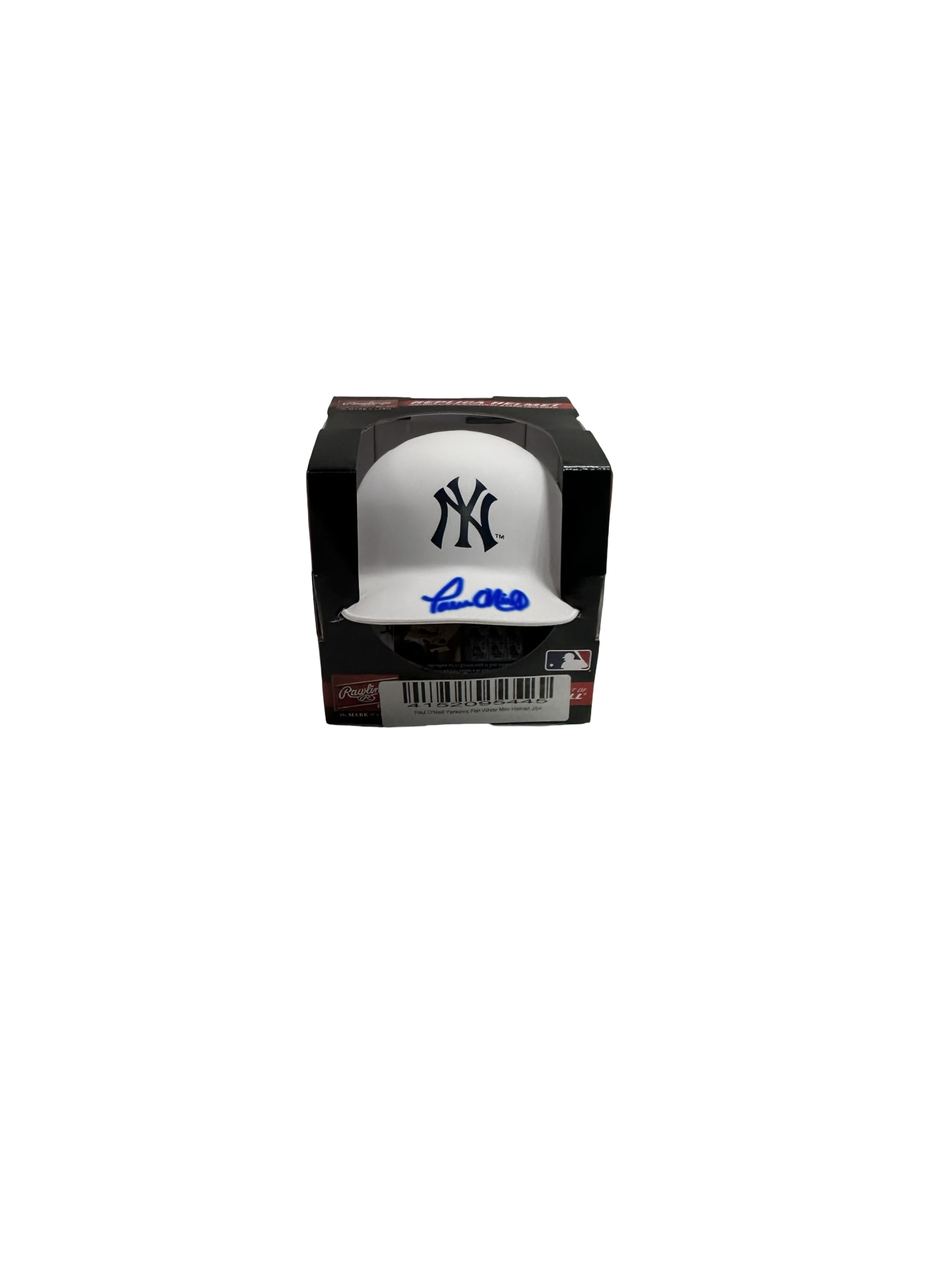 Paul O’Neill Autographed Flat White Mini Helmet JSA COA
