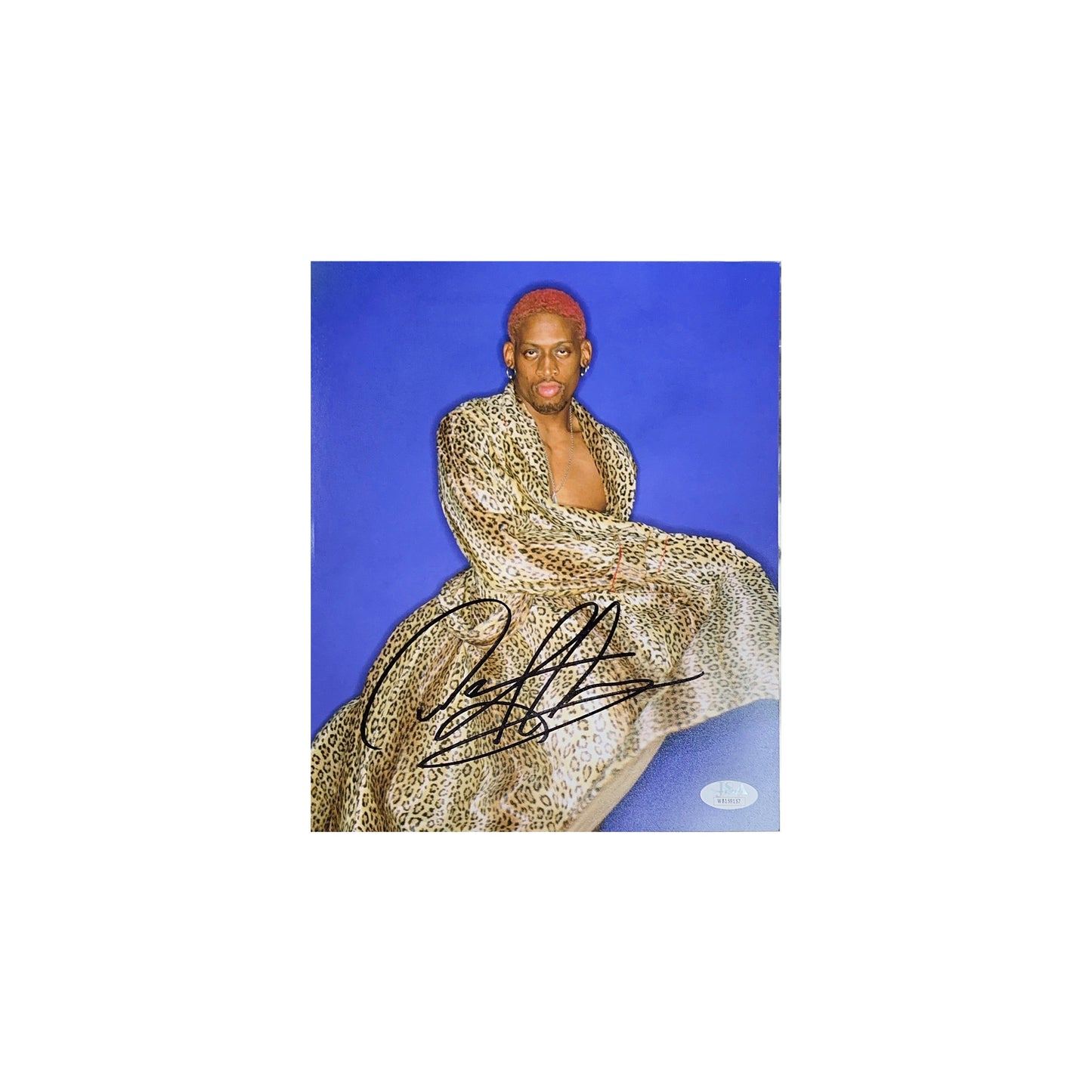 Dennis Rodman Autographed 8X10 JSA