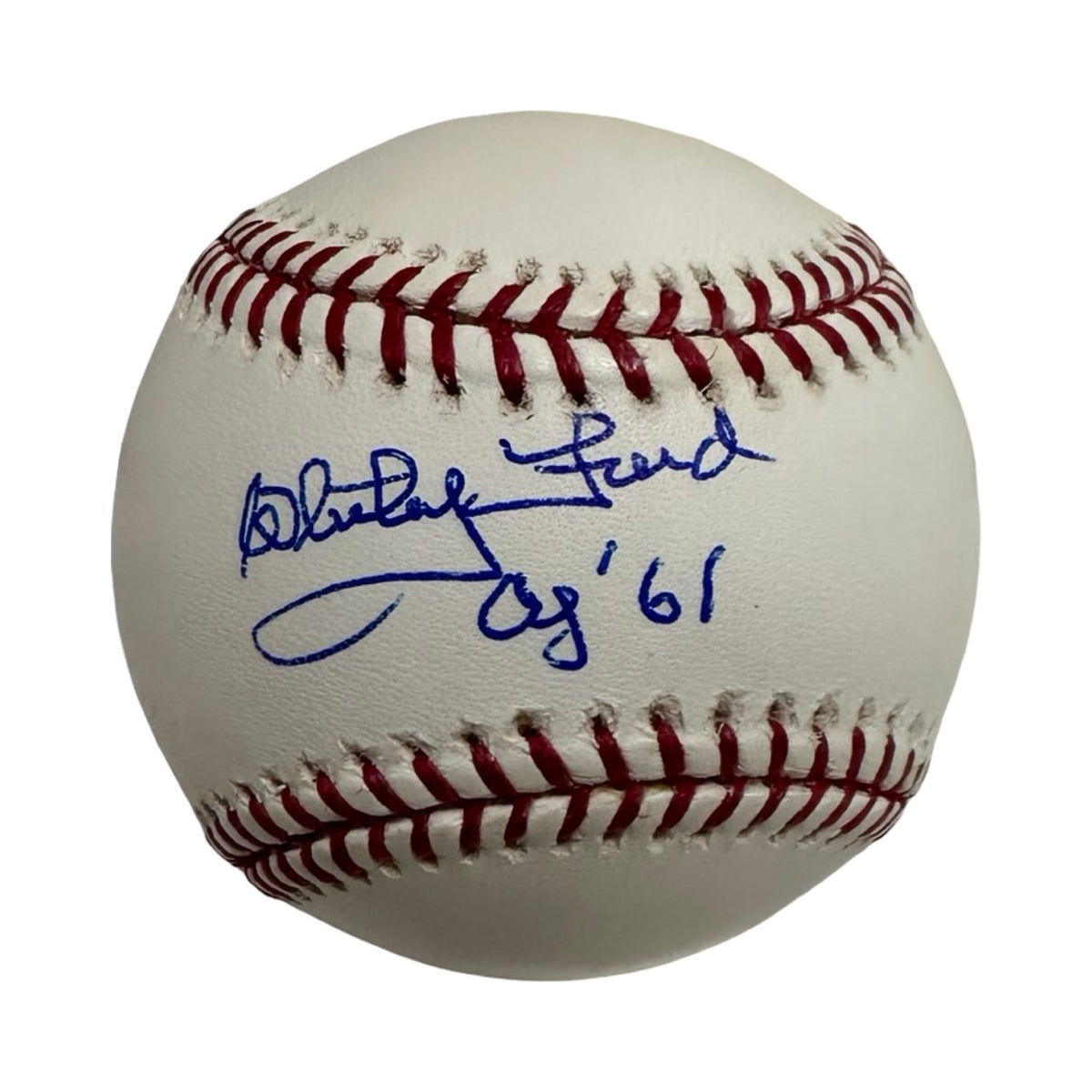 Whitey Ford Autographed CY Young 1961 Baseball PSA COA