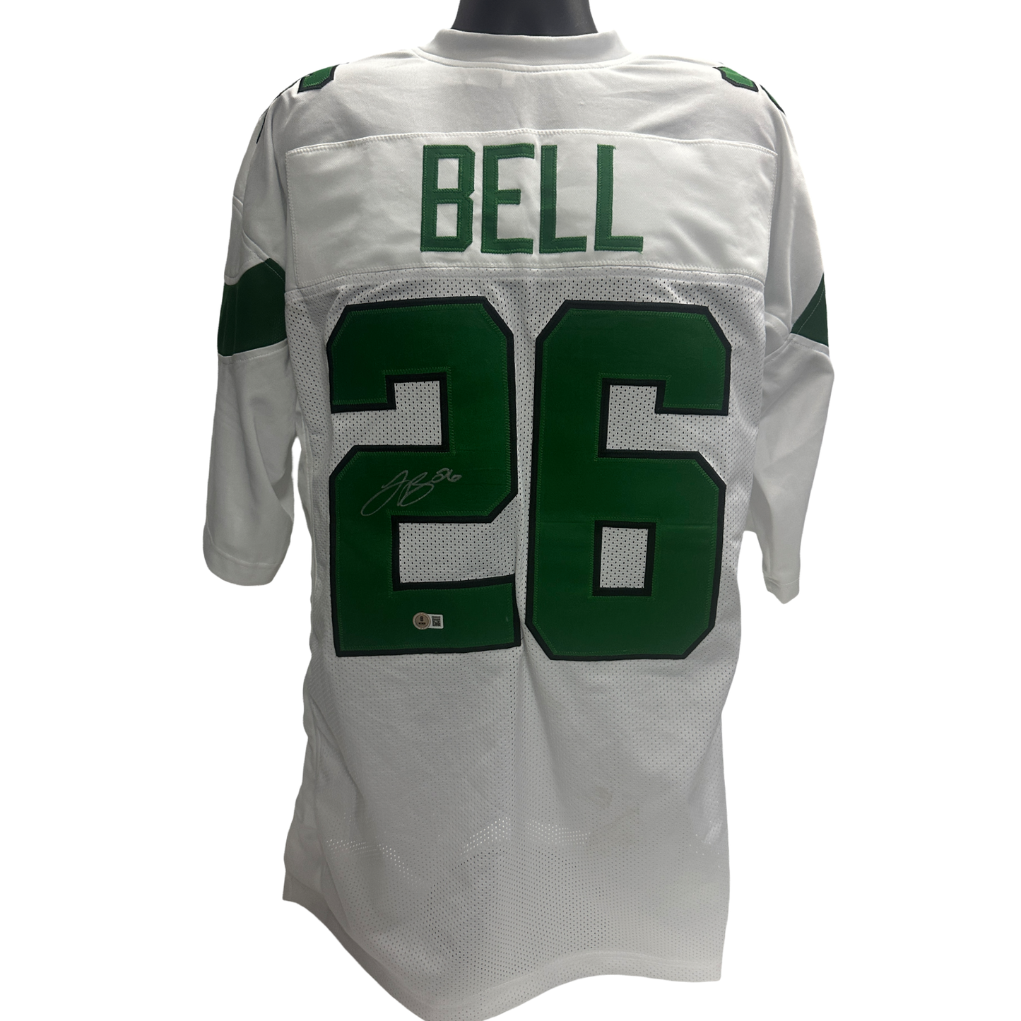 Leveon Bell Autographed New York Jets White Jersey Beckett