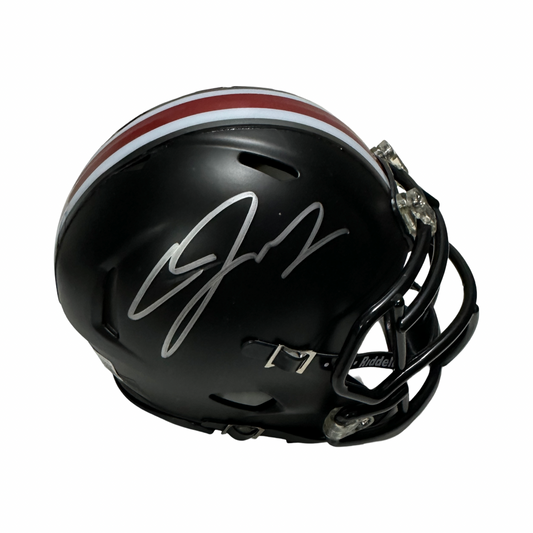 Cardale Jones Autographed Ohio State Black Mini Helmet Beckett