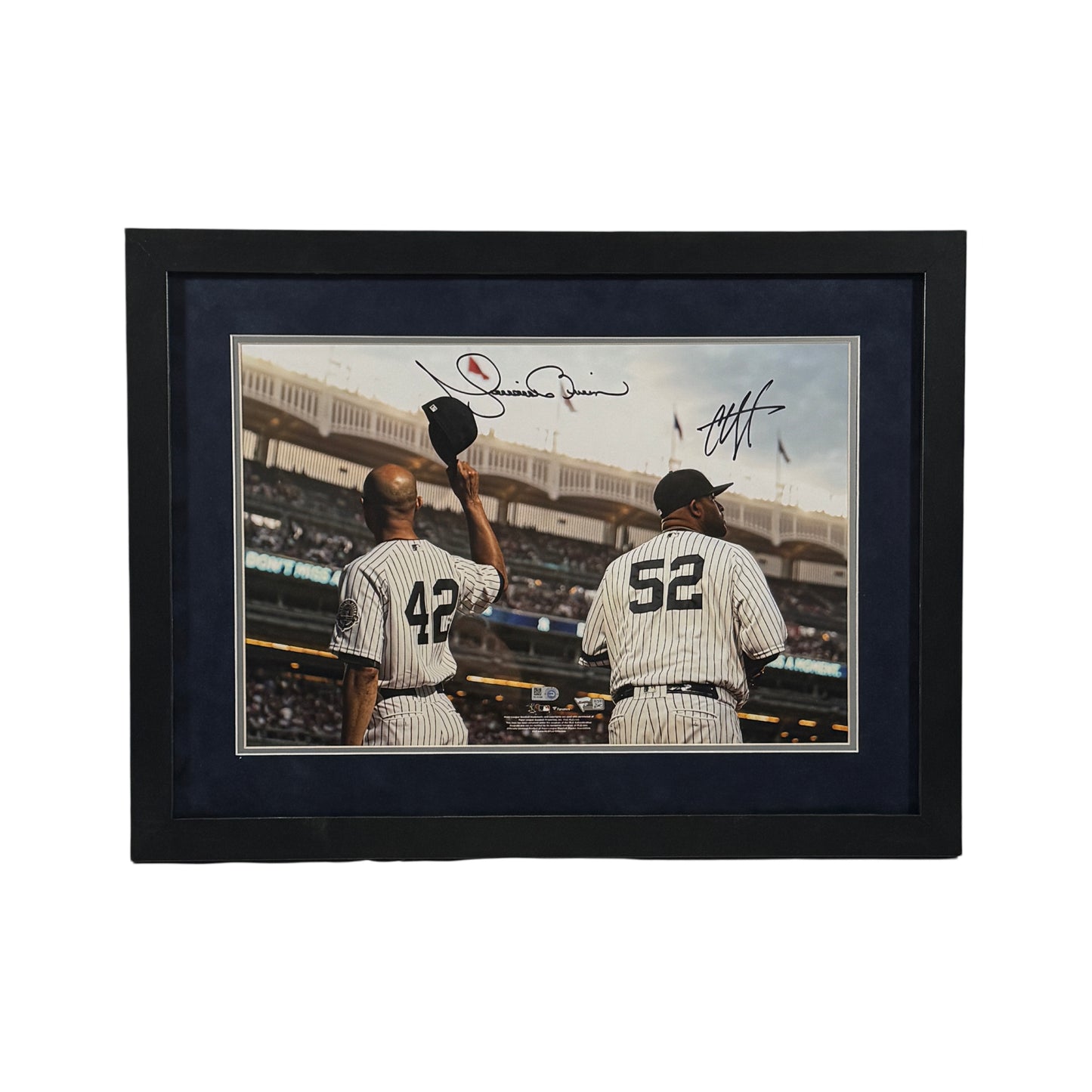 Mariano Rivera & CC Sabathia Autographed New York Yankees 12x18 Framed Fanatics