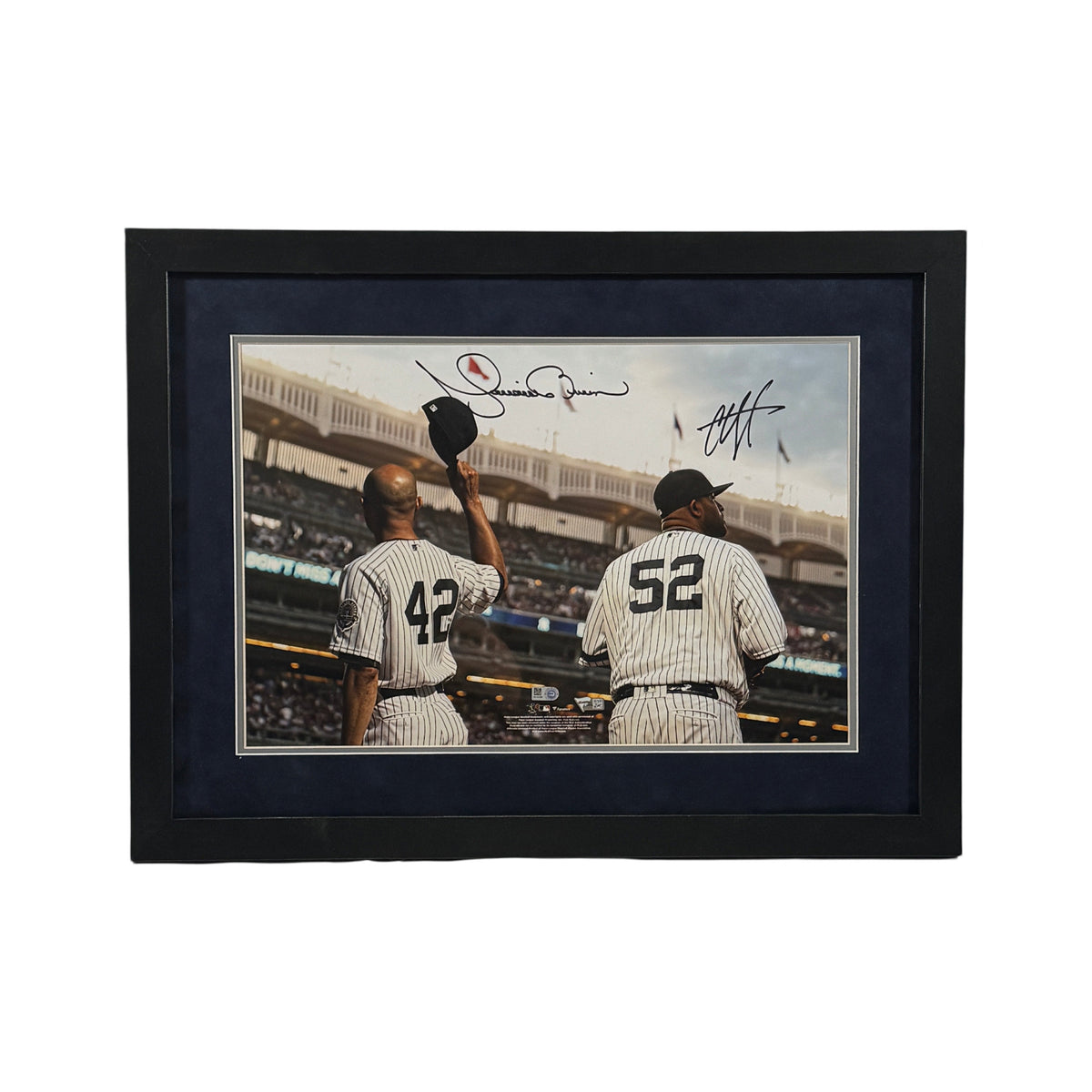 Mariano Rivera & CC Sabathia Autographed New York Yankees 12x18 Framed Fanatics
