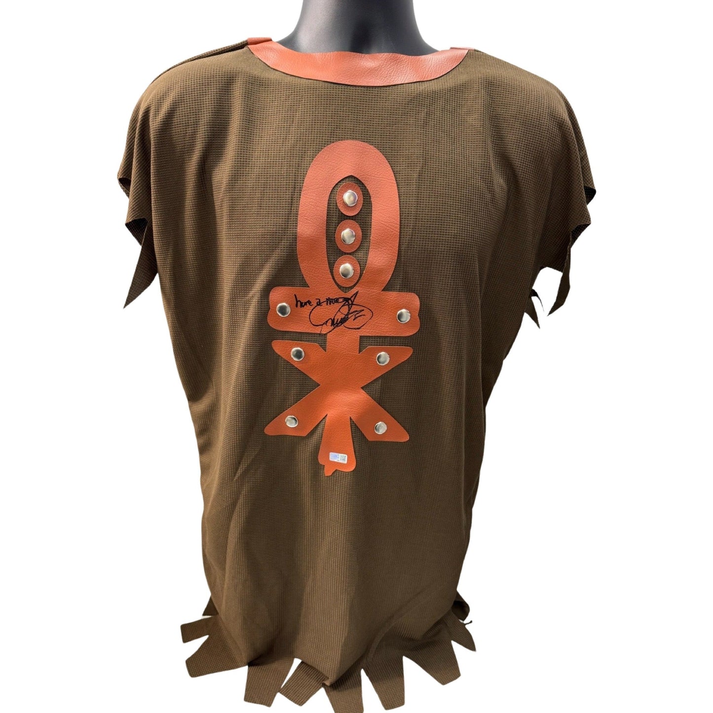 Mick Foley Autographed WWE Mankind Wrestling Attire Have a Nice Day Inscription Steiner CX