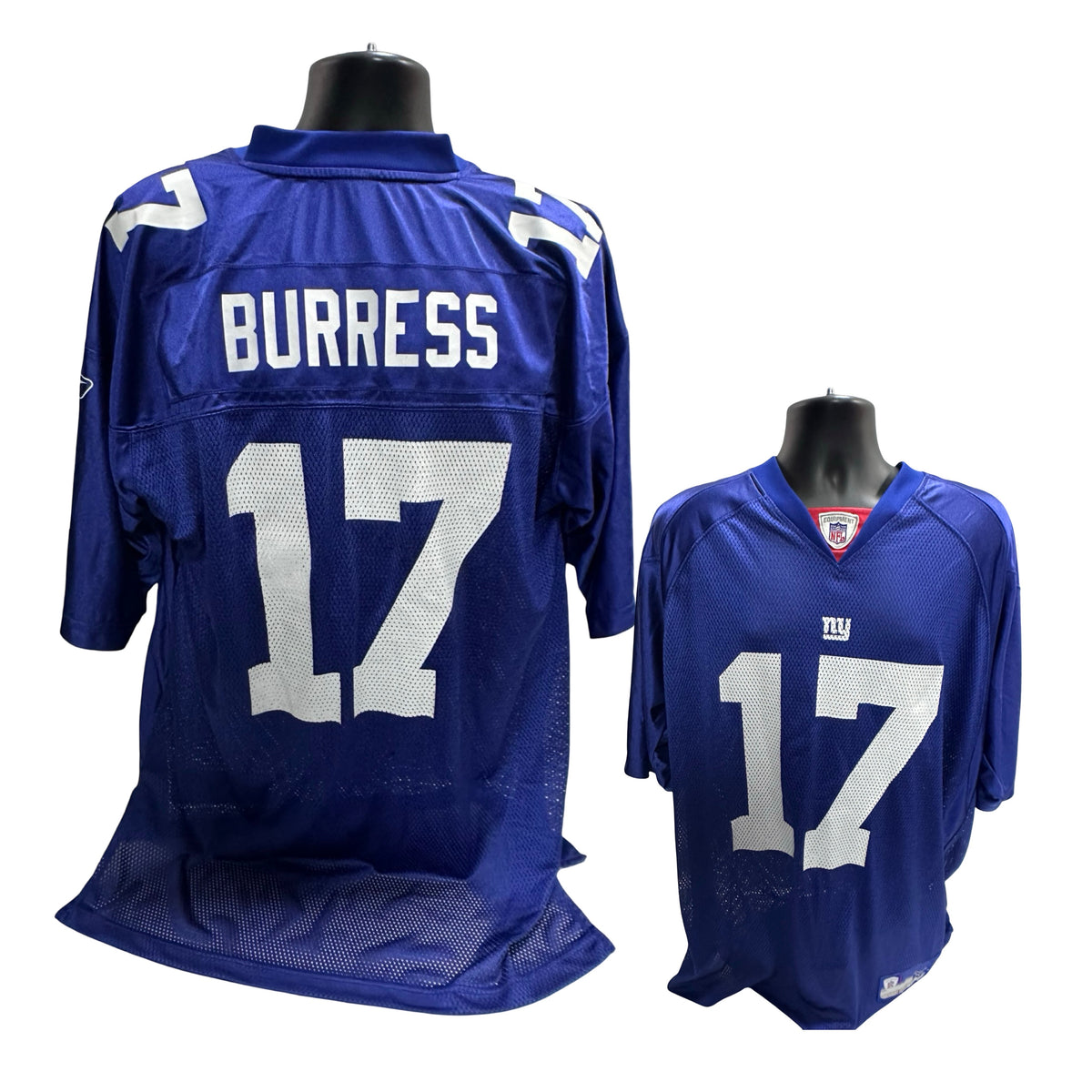 Plaxico Burress Unsigned New York Giants Blue Jersey