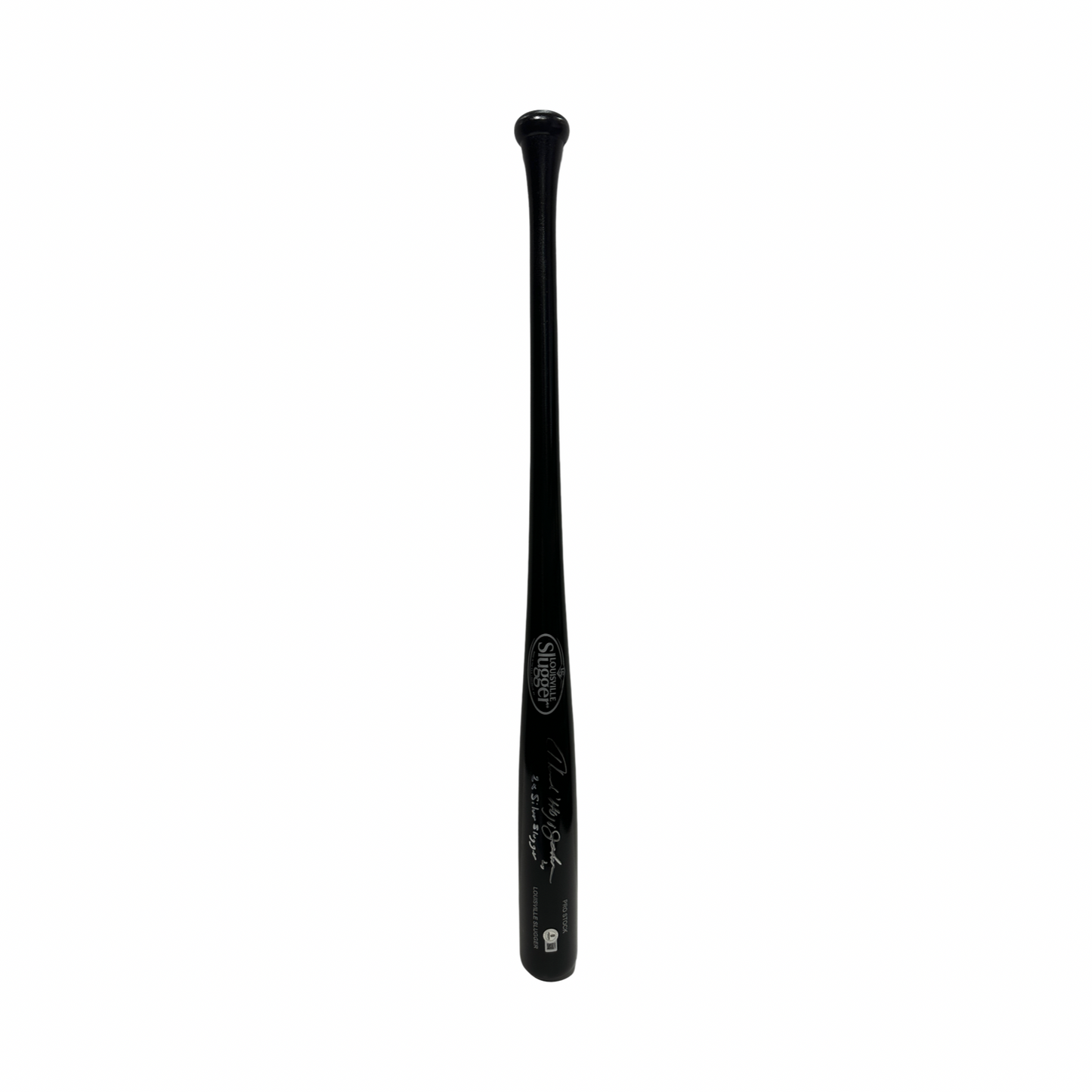 Howard "Hojo" Johnson Autographed New York Mets "2x Silver Slugger" Inscribed Black Louisville Slugger Bat Silver Ink Beckett