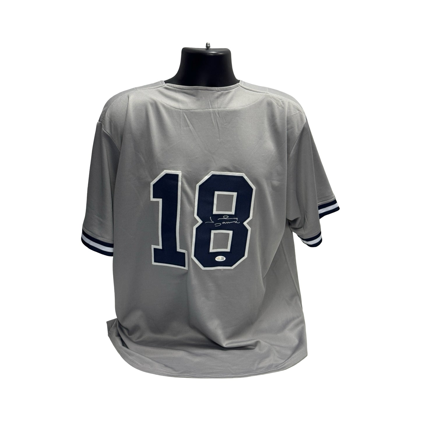 Johnny Damon Autographed New York Yankees Grey Jersey JSA