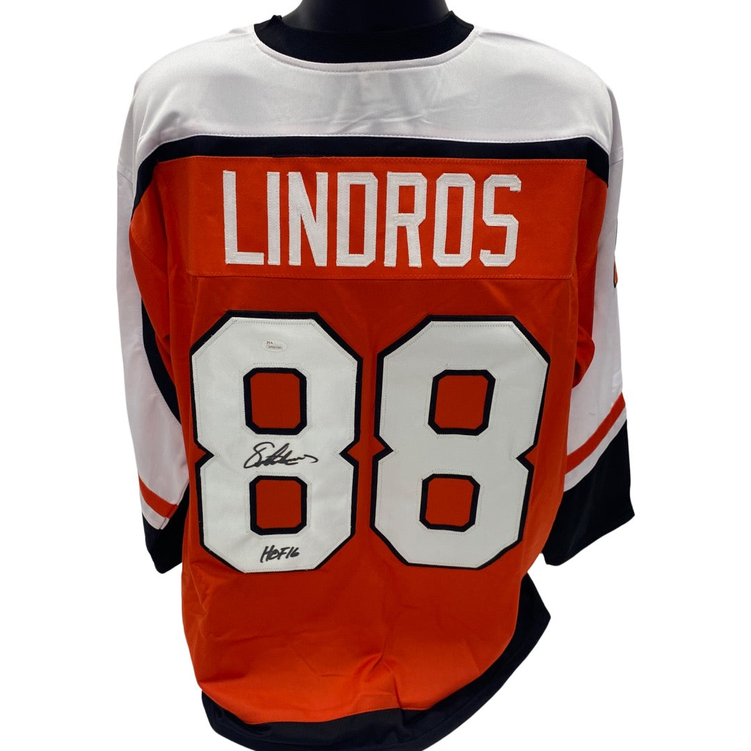 Eric Lindros Autographed Philadelphia Flyers Orange Jersey JSA