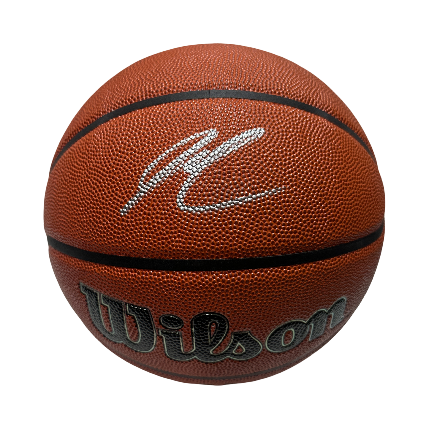 JR Smith Autographed New York Knicks Wilson Basketball Beckett BAS