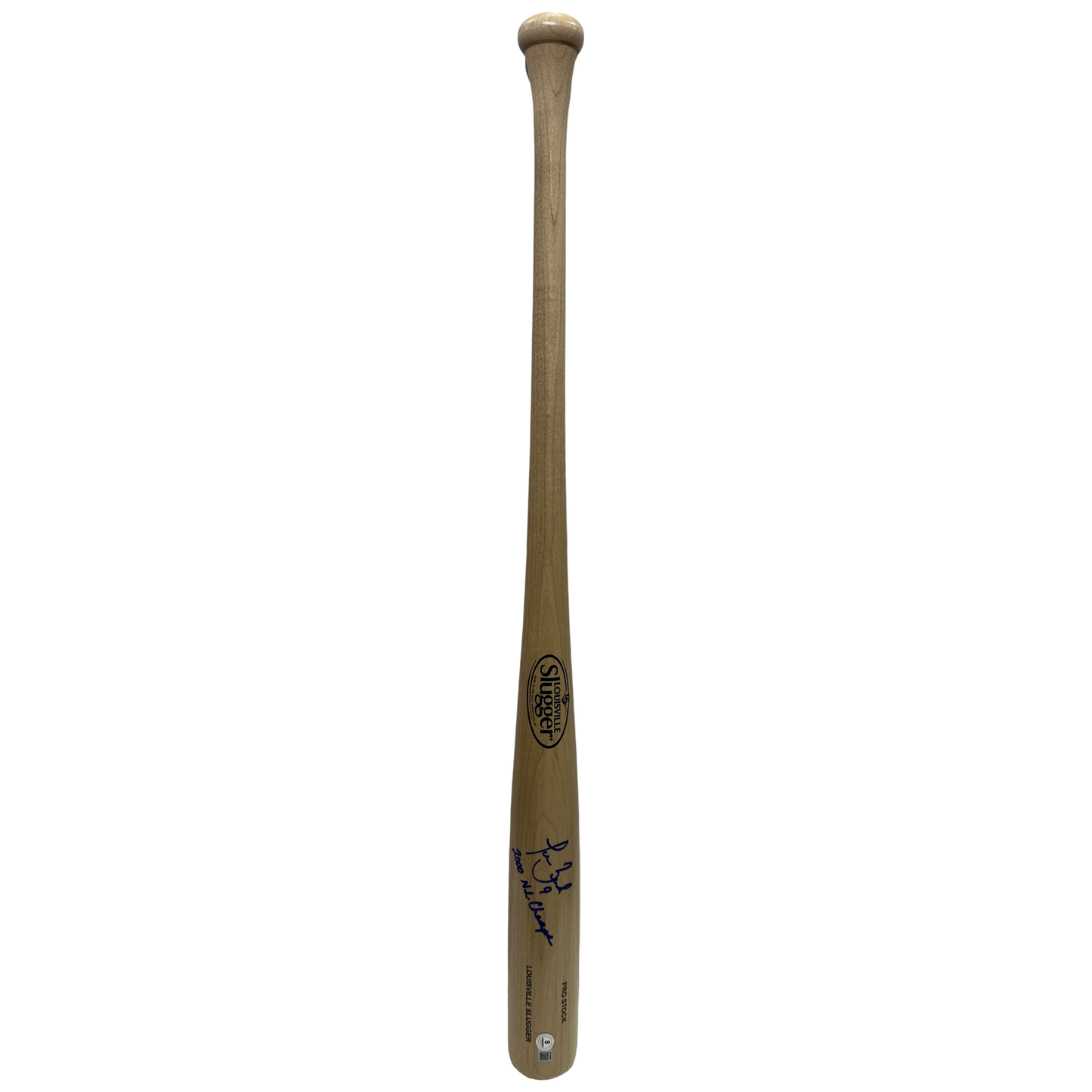 Todd Zeile Autographed New York Mets "2000 NL Champs" Inscribed Tan Louisville Slugger Bat Beckett BAS