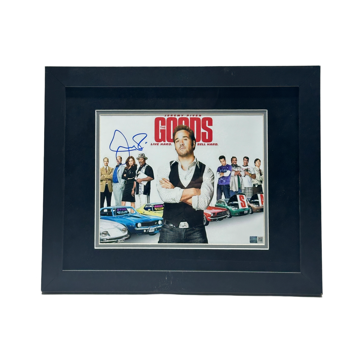 Jeremy Piven Autographed The Goods Horizontal Movie Cover 8x10 Steiner CX - Framed