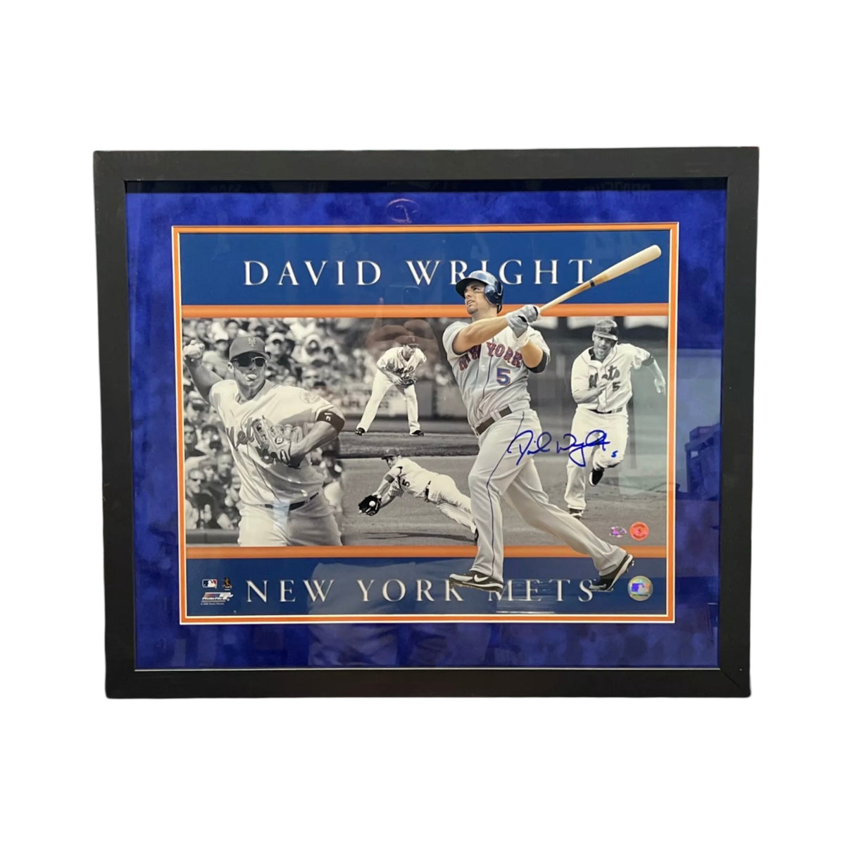 David Wright Autographed New York Mets Collage 16x20 MLB - Framed