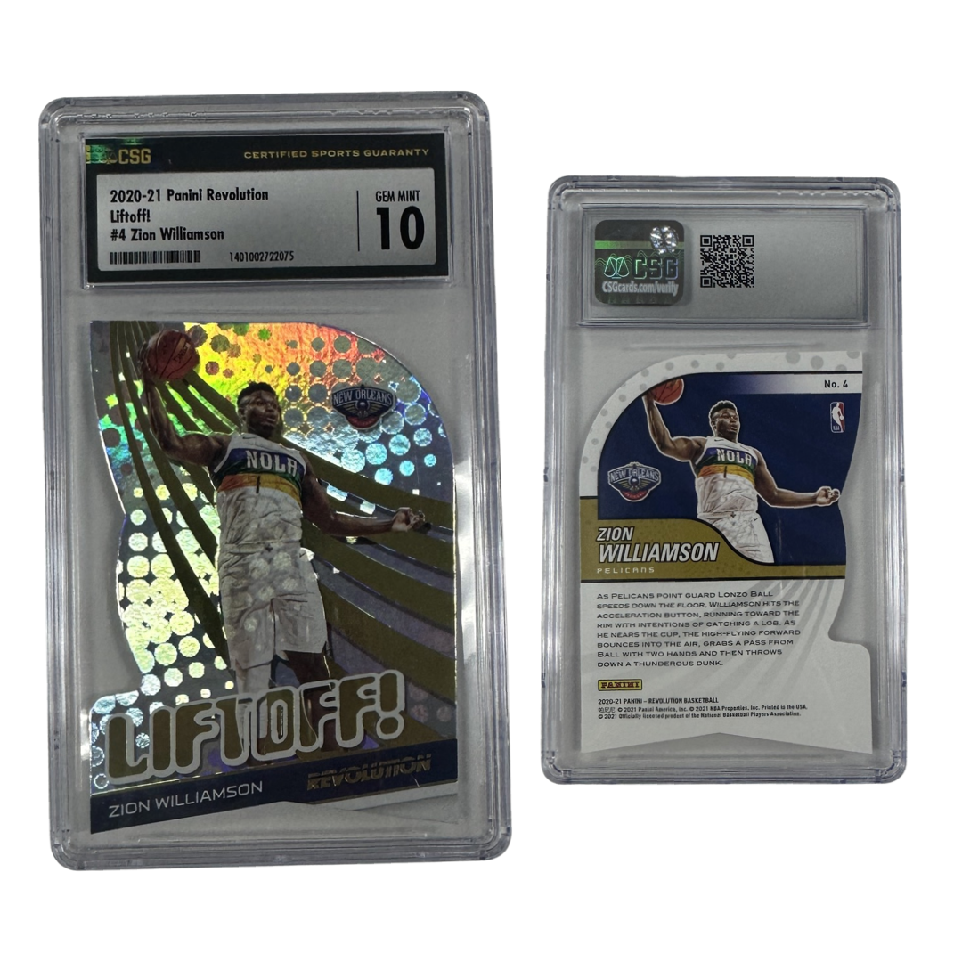 2020-21 Zion Williamson Panini Revolution Liftoff! #4 CSG 10 GEM MINT