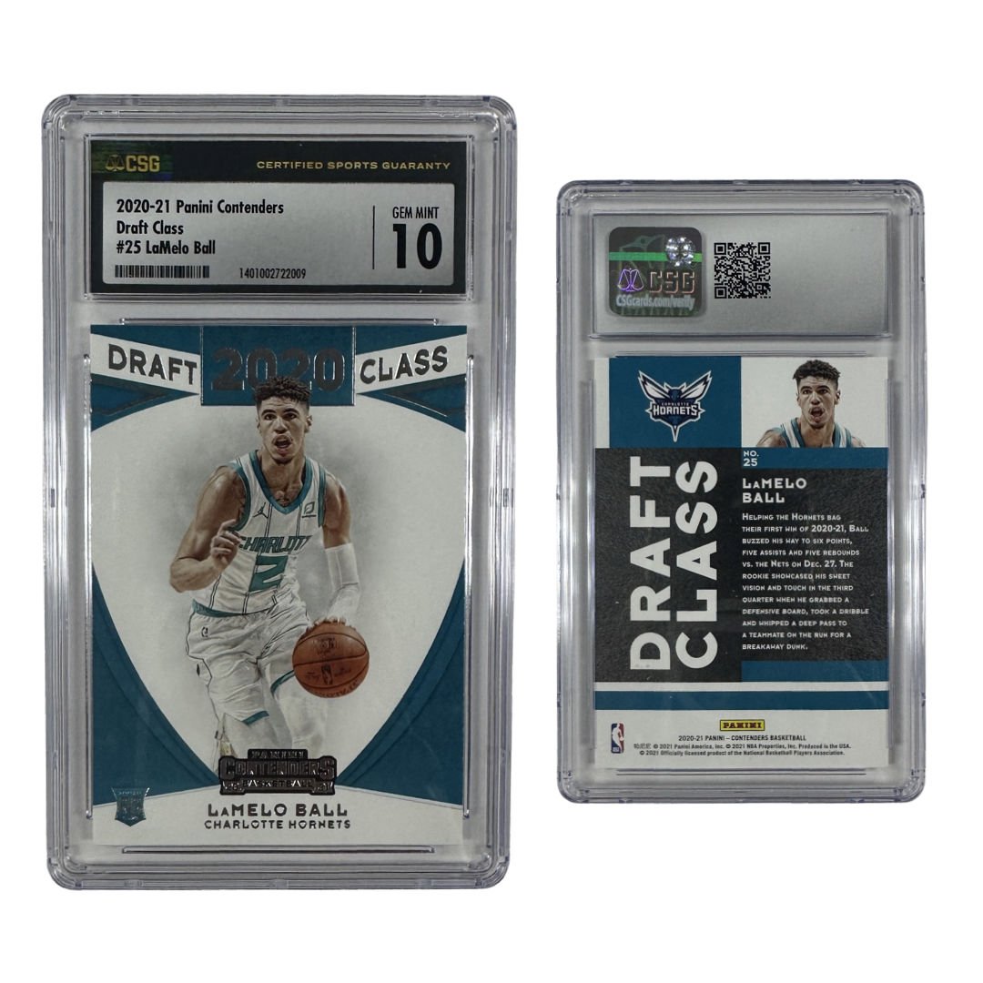 2020-21 LaMelo Ball Panini Contenders Draft Class #25 CSG 10 GEM MINT