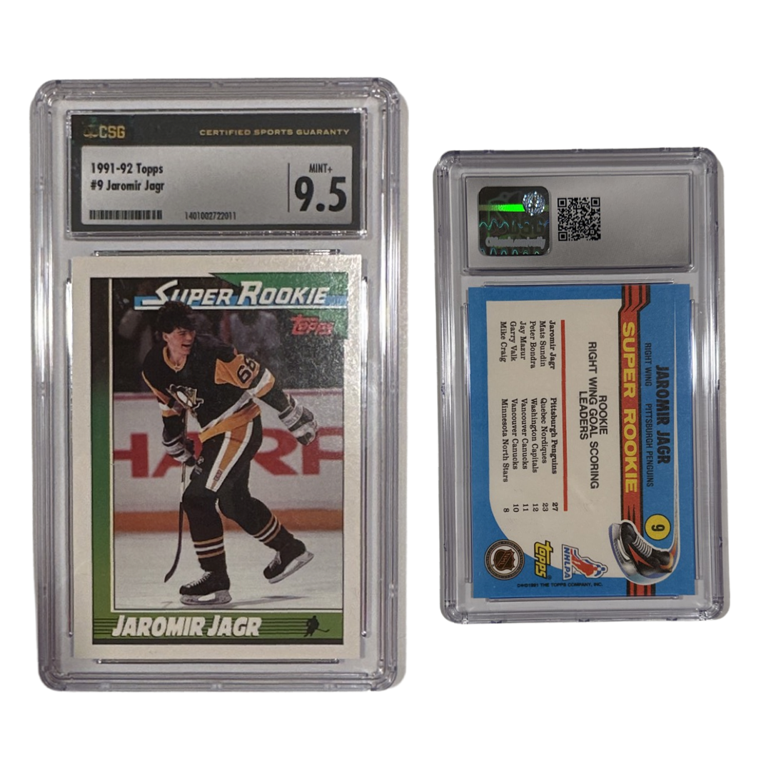 1991-92 Jaromir Jagr Topps Super Rookie #9 CSG 9.5 MINT+