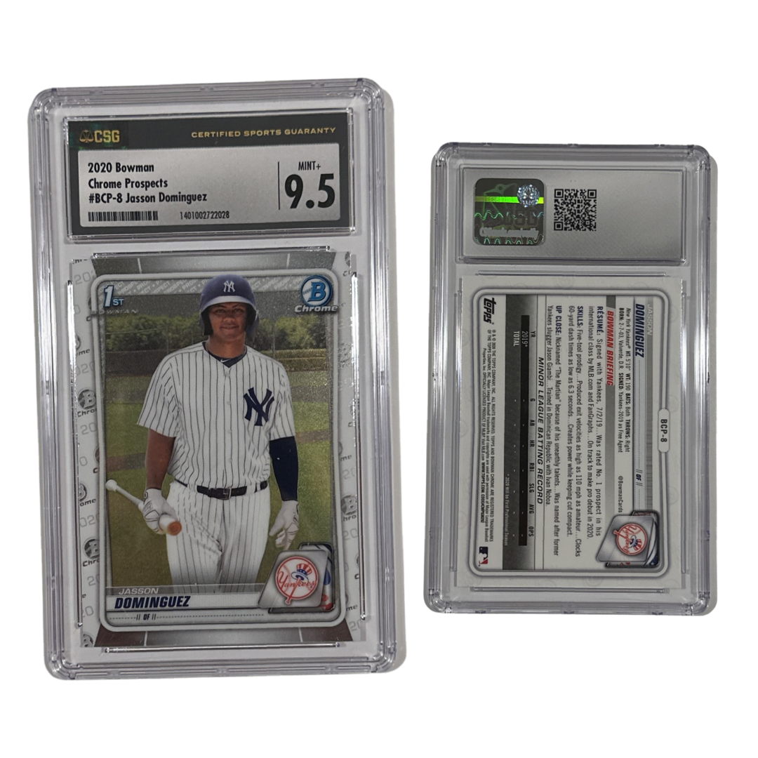 2020 Jason Dominguez Topps Bowman 1st Chrome Prospects #BCP-8 CSG 9.5 MINT+