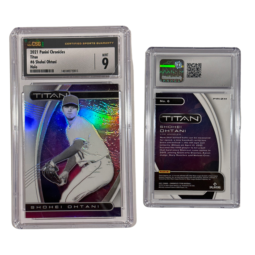2021 Shohei Ohtani Panini Chronicles Titan Holo #6 CSG 9 MINT