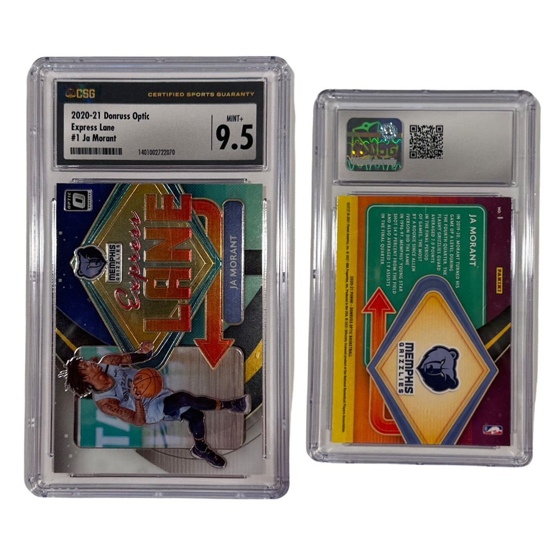2020-21 Ja Morant Panini Donruss Optic Express Lane #1 CSG 9.5 MINT+