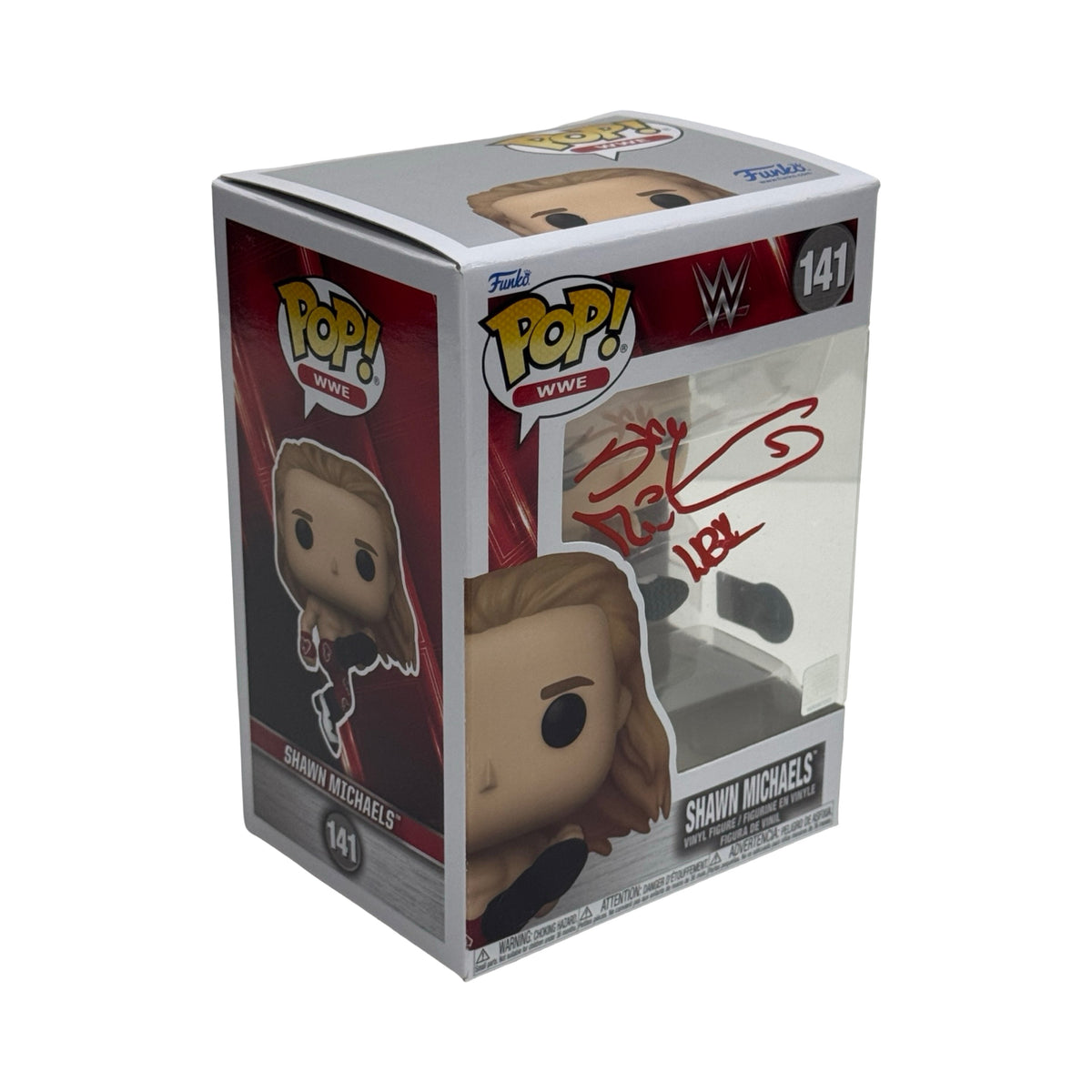 Shawn Michaels WWE Autographed Funko Pop Red Ink Beckett BAS
