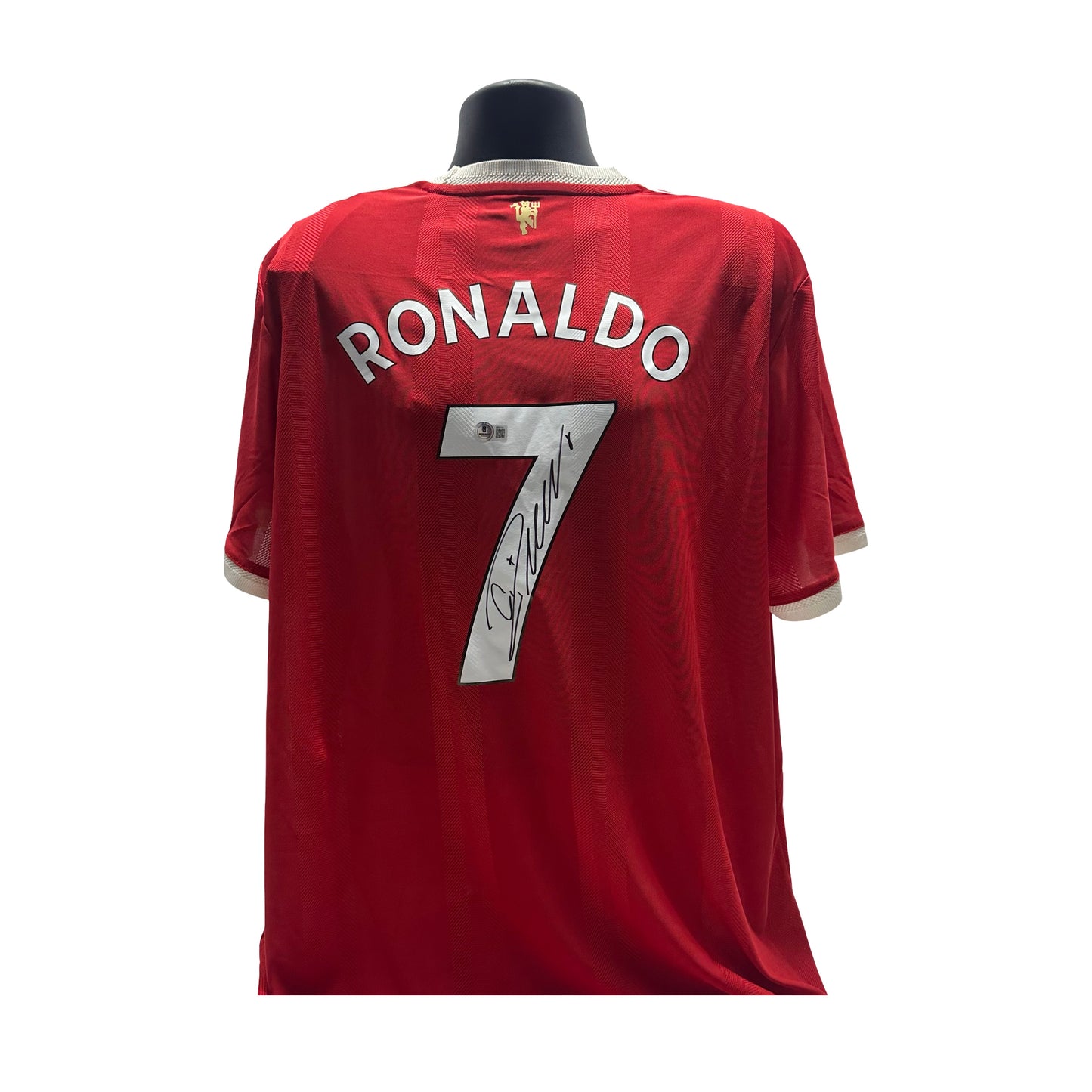 Cristiano Ronaldo Autographed Manchester United Red Jersey Beckett