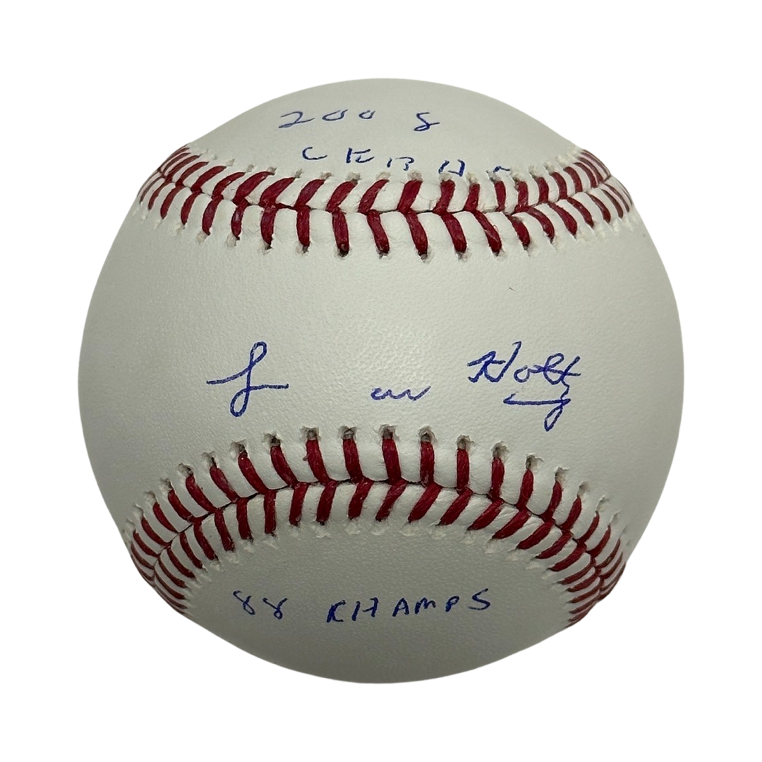 Lou Holtz Autographed OMLB "2008 CFBHF, 88 Champs" Inscriptions Beckett