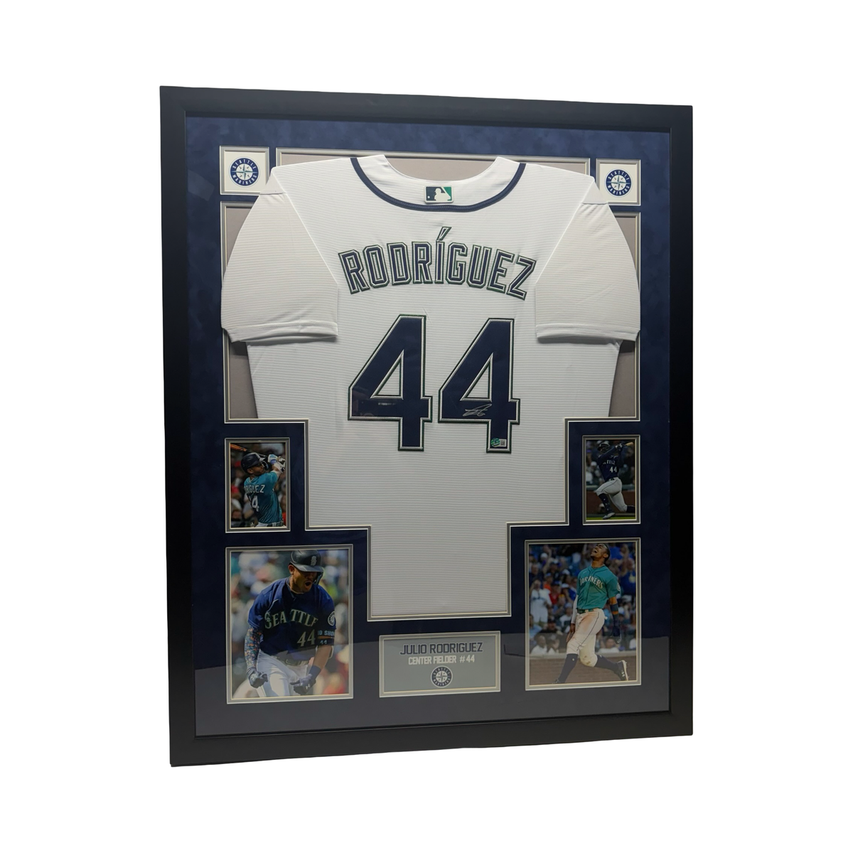 Julio Rodriguez Autographed Framed Seattle Mariners Jersey Beckett BAS COA AUTO