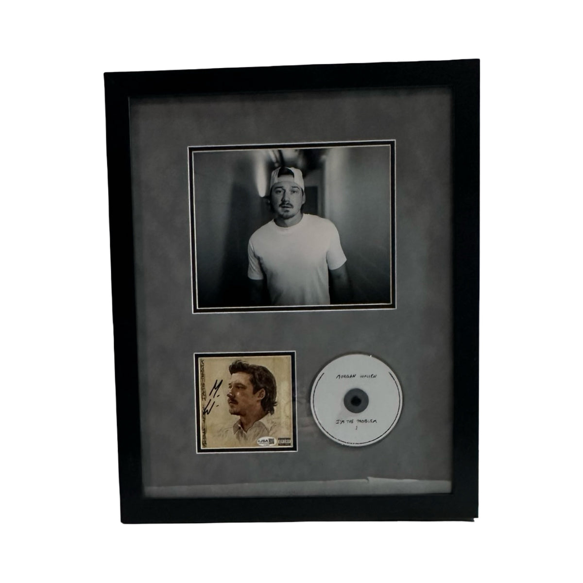 Morgan Wallen Autographed Album Cover Framed 20x24 JSA COA